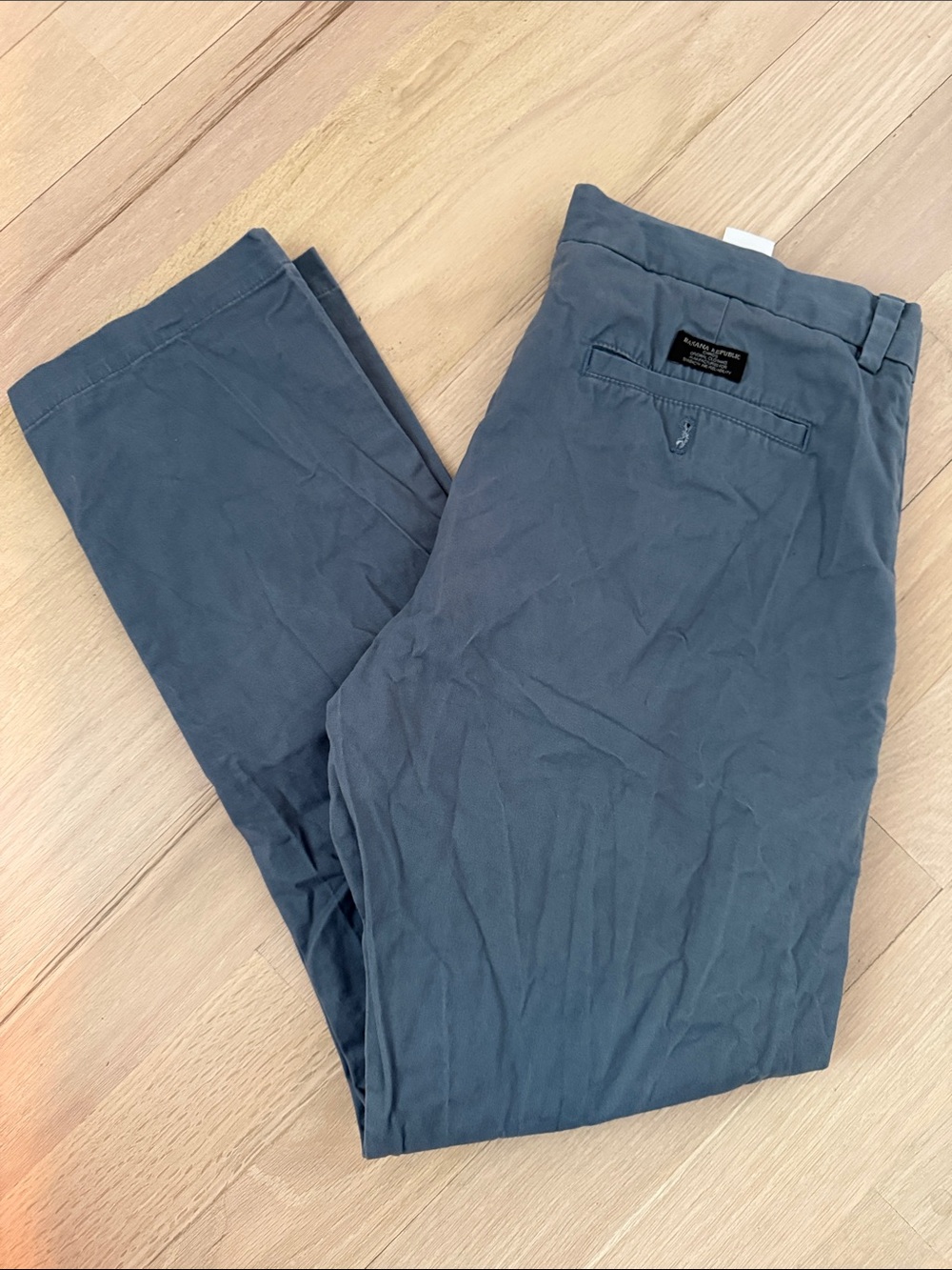 Banana Republic Slate Blue Stretch Chinos